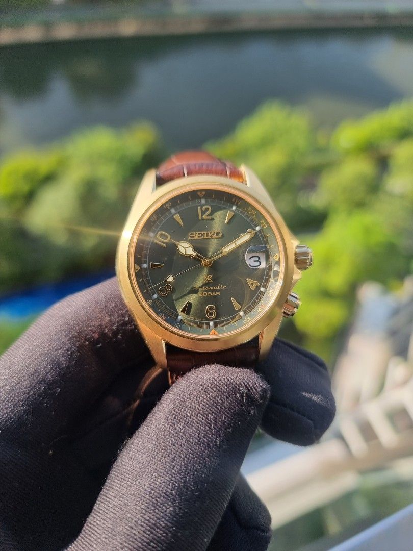 Seiko alpinist sales gold