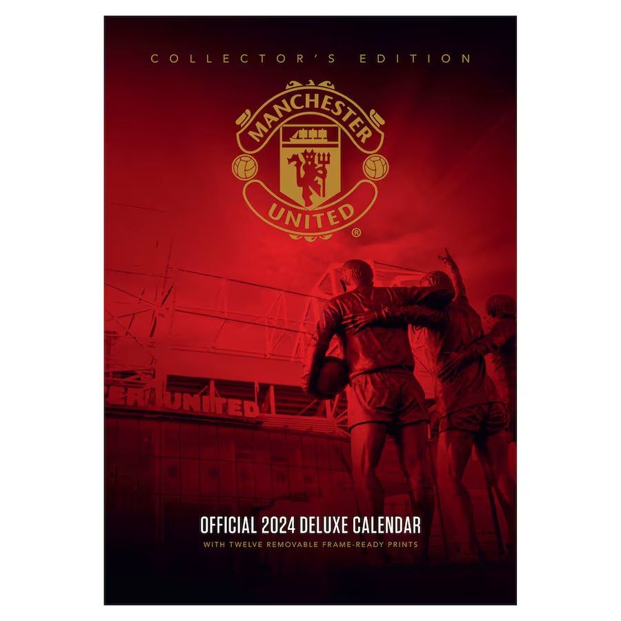 曼聯2024年官方特別版月曆(A3 size) Manchester United Official 2024 Deluxe Calendar