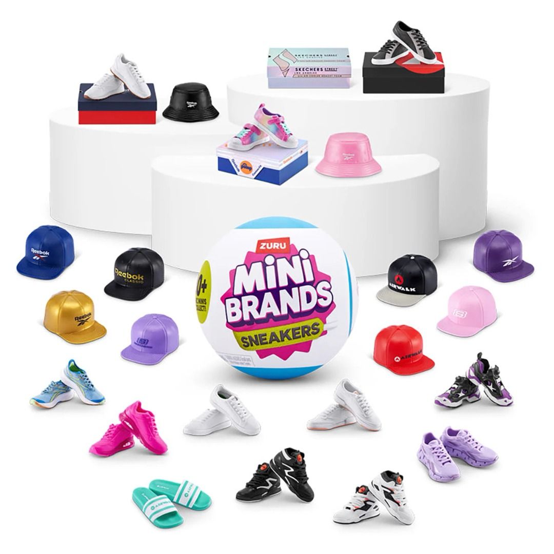 Sold] Zuru 5 Surprise - Mini Brands Sneaker Series 1 (21 pcs)  5種驚喜：迷你運動鞋品牌第一彈（21個）, 興趣及遊戲, 玩具& 遊戲類- Carousell