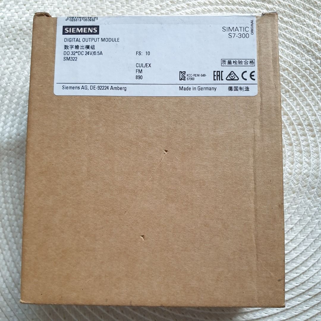 6ES7322-1BL00-0AA0 Siemens Simatic S7-300 SM322 Digital Output Module ...