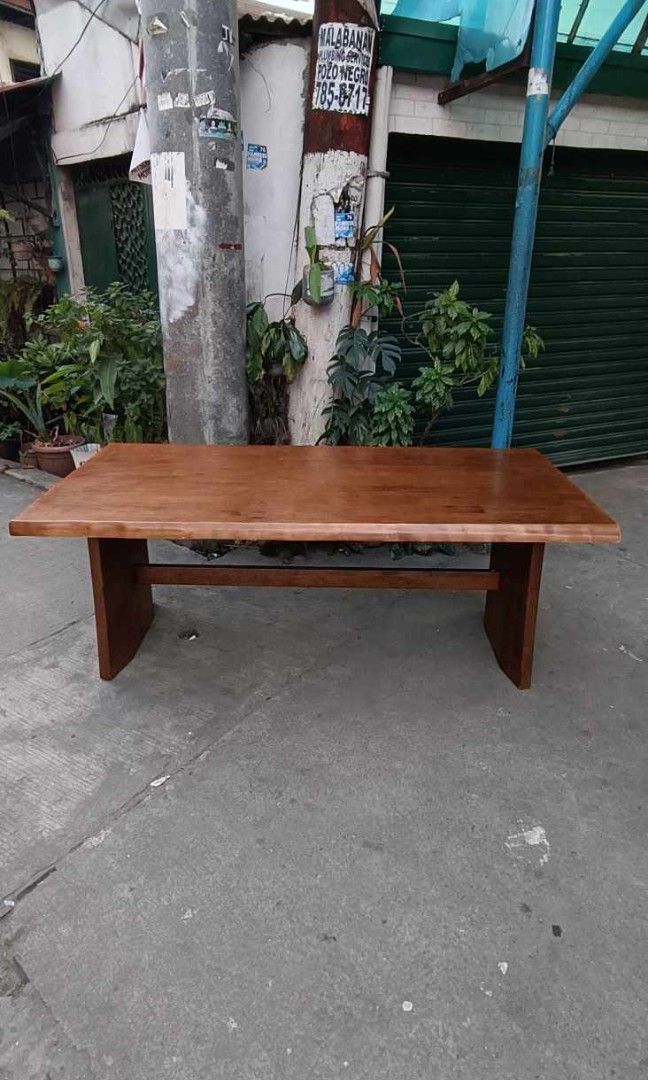 8 Seaters Heavy Solidwood Dining Table Good Condition From Japan