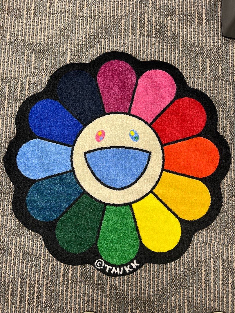 Flower Floor さし Matフロアマット 村上隆 お花 kaikaikiki