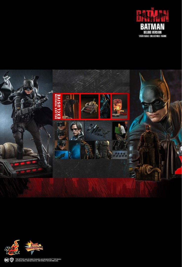 ホットトイズ MMS639 THE BATMAN－ザ・バットマン－ 1/6DX版 Amazon.co.jp: ホットトイズ 【ムービー・マスターピース