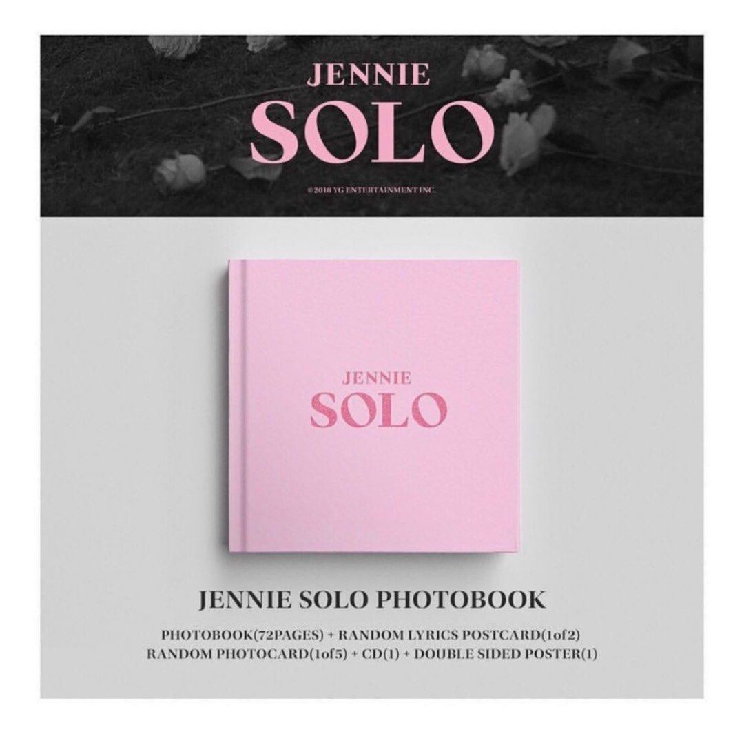全新未開封Jennie - Solo 專輯BLACKPINK, 興趣及遊戲, 收藏品及紀念品