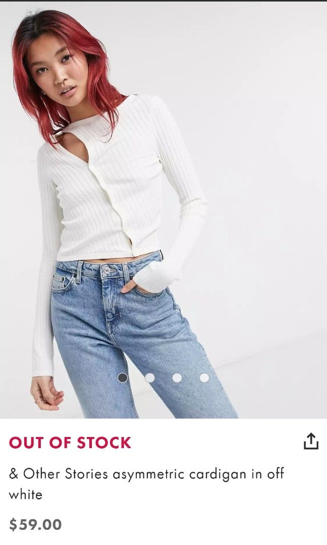 Fitted asymmetric button shop up knit cardigan
