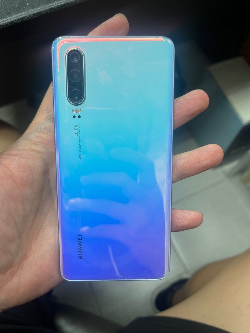 二手) P30 Huawei 華為128Gb 8Gb Ram 藍色, 手提電話, 手機, Android