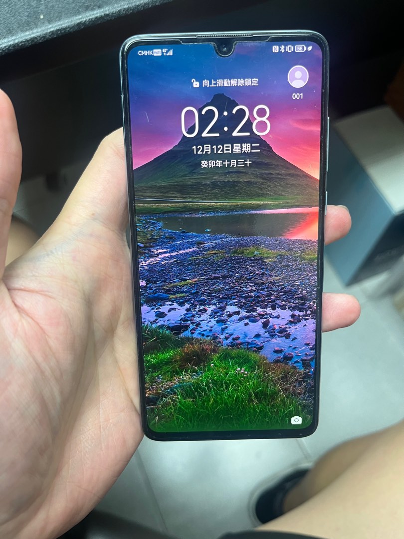 二手) P30 Huawei 華為128Gb 8Gb Ram 藍色, 手提電話, 手機, Android