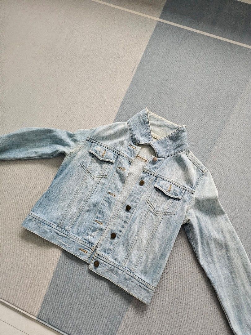 Washed out denim jacket new arrivals