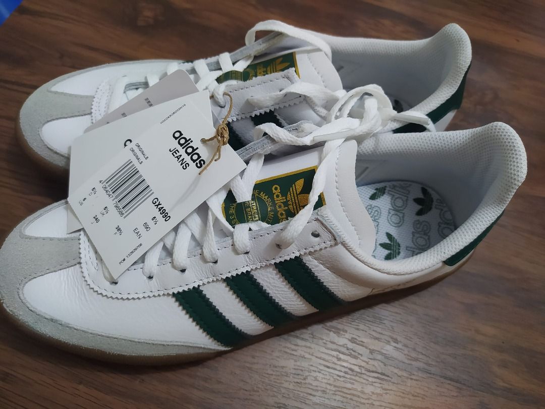 Adidas jeans new arrivals white green