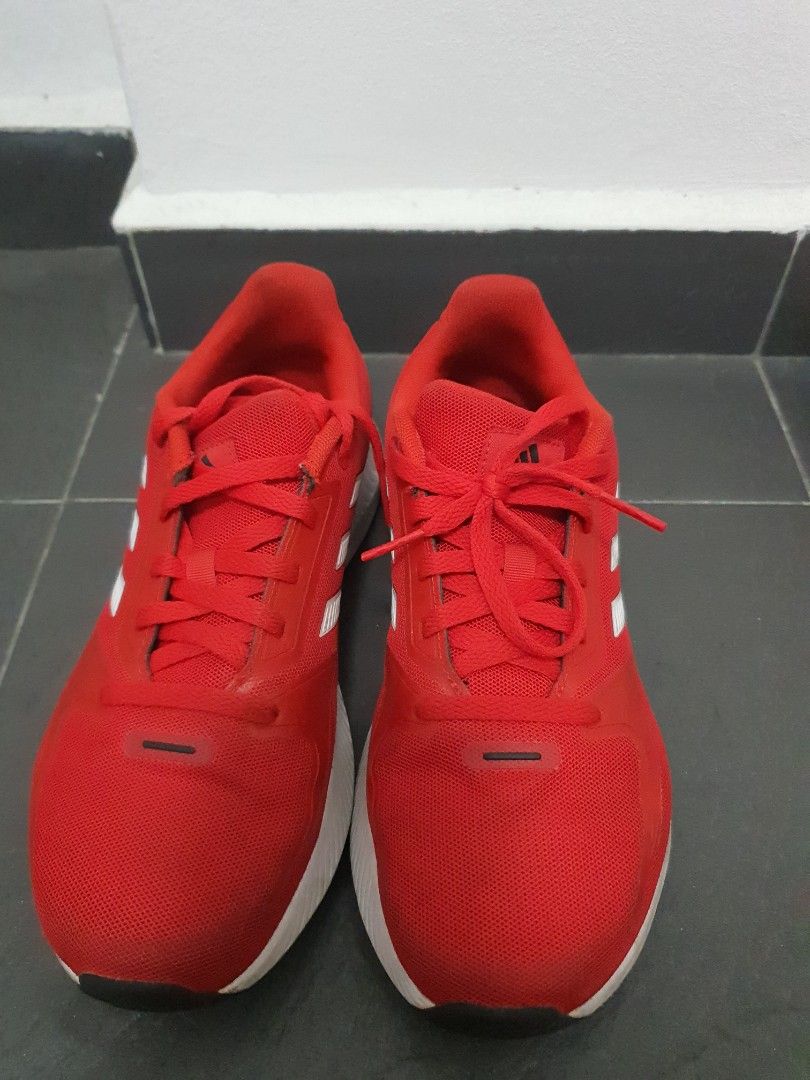 Red adidas running discount shoes