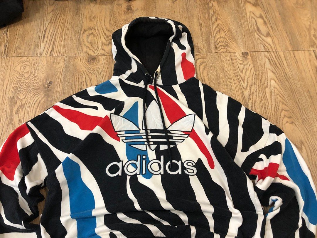 Adidas zebra hoodie store