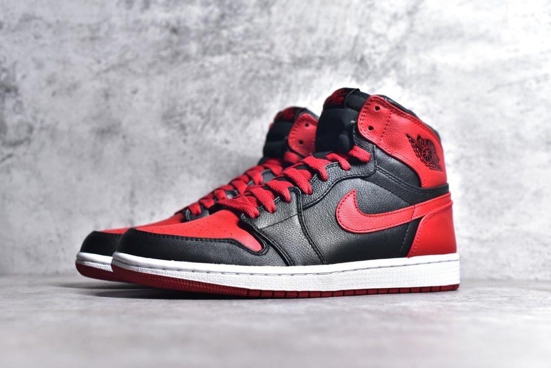 Air jordan 1 black red banned sales