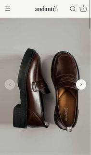 Andante Chunky Loafers in Antique Brown