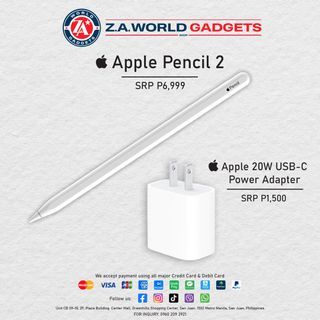 Apple Pencil 2  &  20W USB-C Power Adapter ( original )