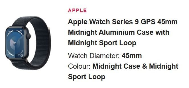 Apple Watch Series 9 (GPS) with Sport Loop