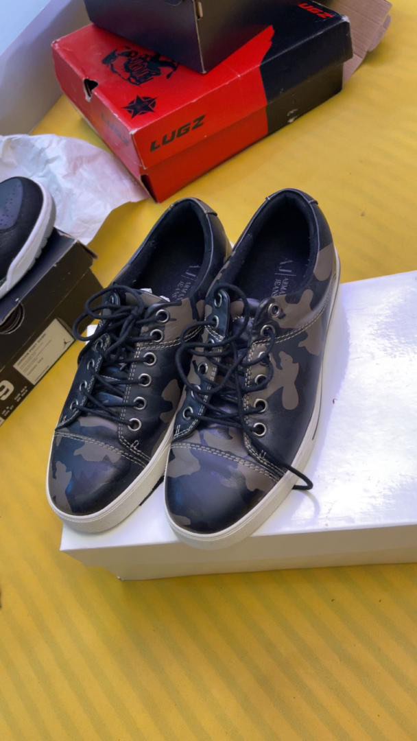 Armani sneakers, Men's Fashion, Footwear, Sneakers on Carousell