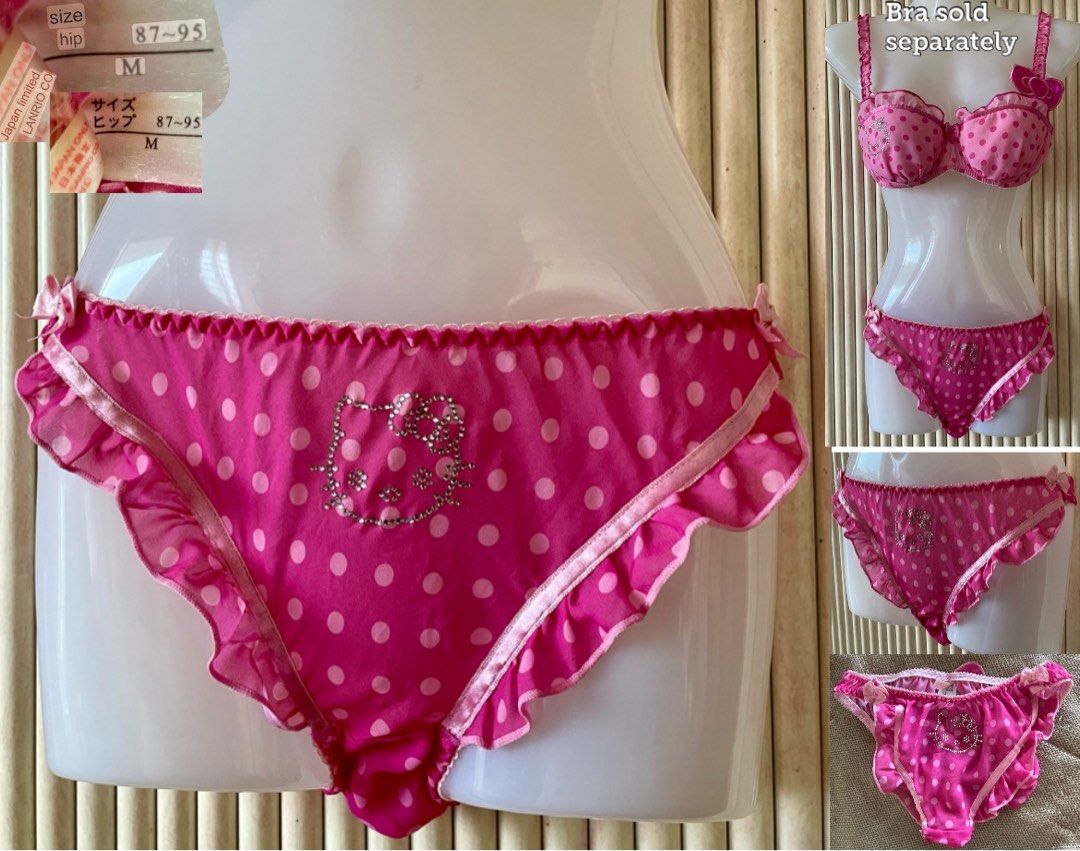 Authentic Sanrio Hello Kitty Panties with crystal studded hkitty