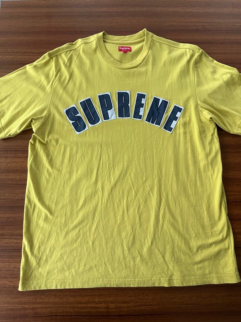 Supreme yellow t shirt store