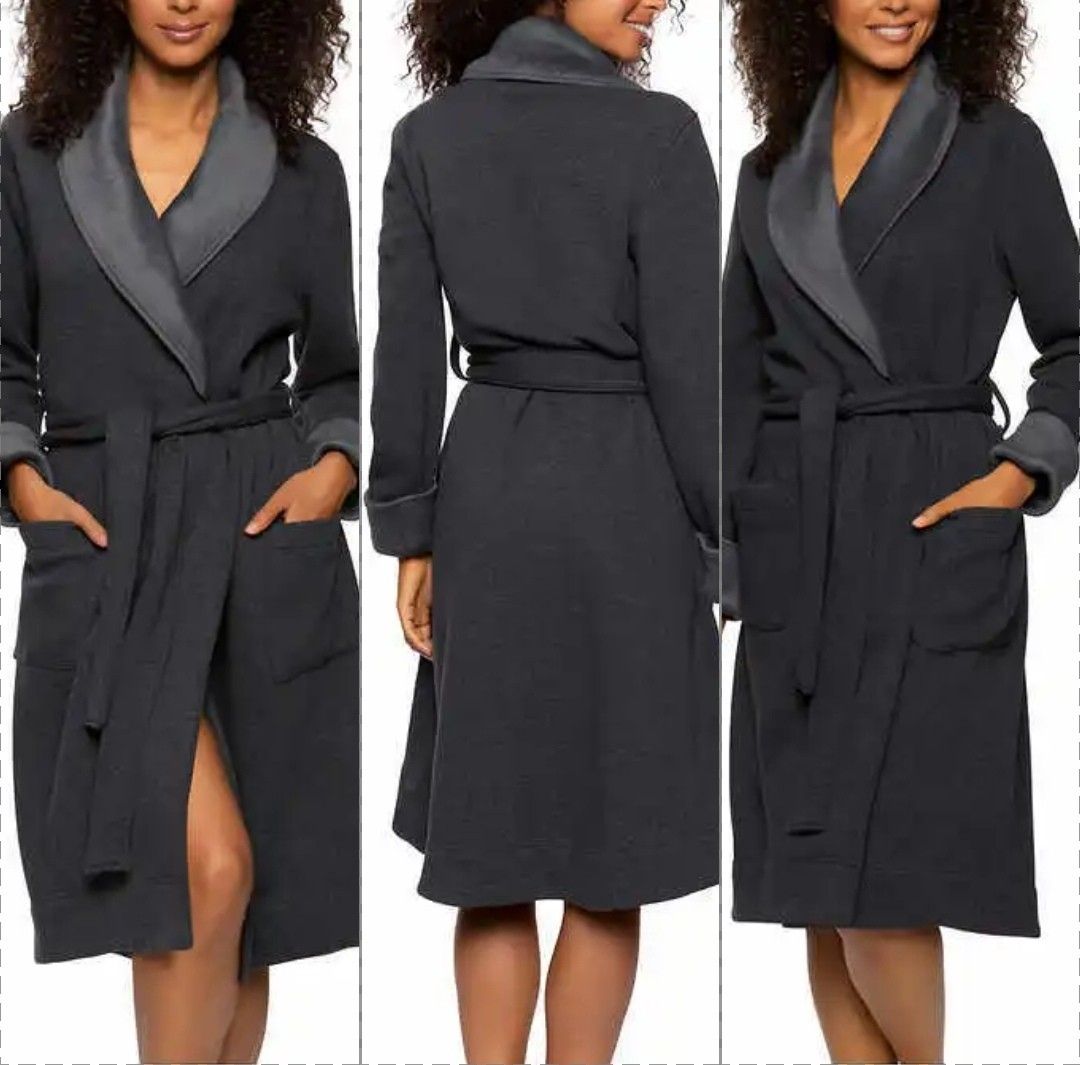 Authentic u.s.a Kirkland Signature Ladies' Fleece Lined Tie Front Robe