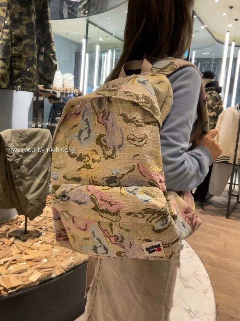 BAPE ART CAMO DAYPACK, Women's Fashion, Bags Wallets, Backpacks