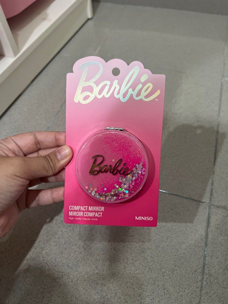 Barbie compact mirror new arrivals