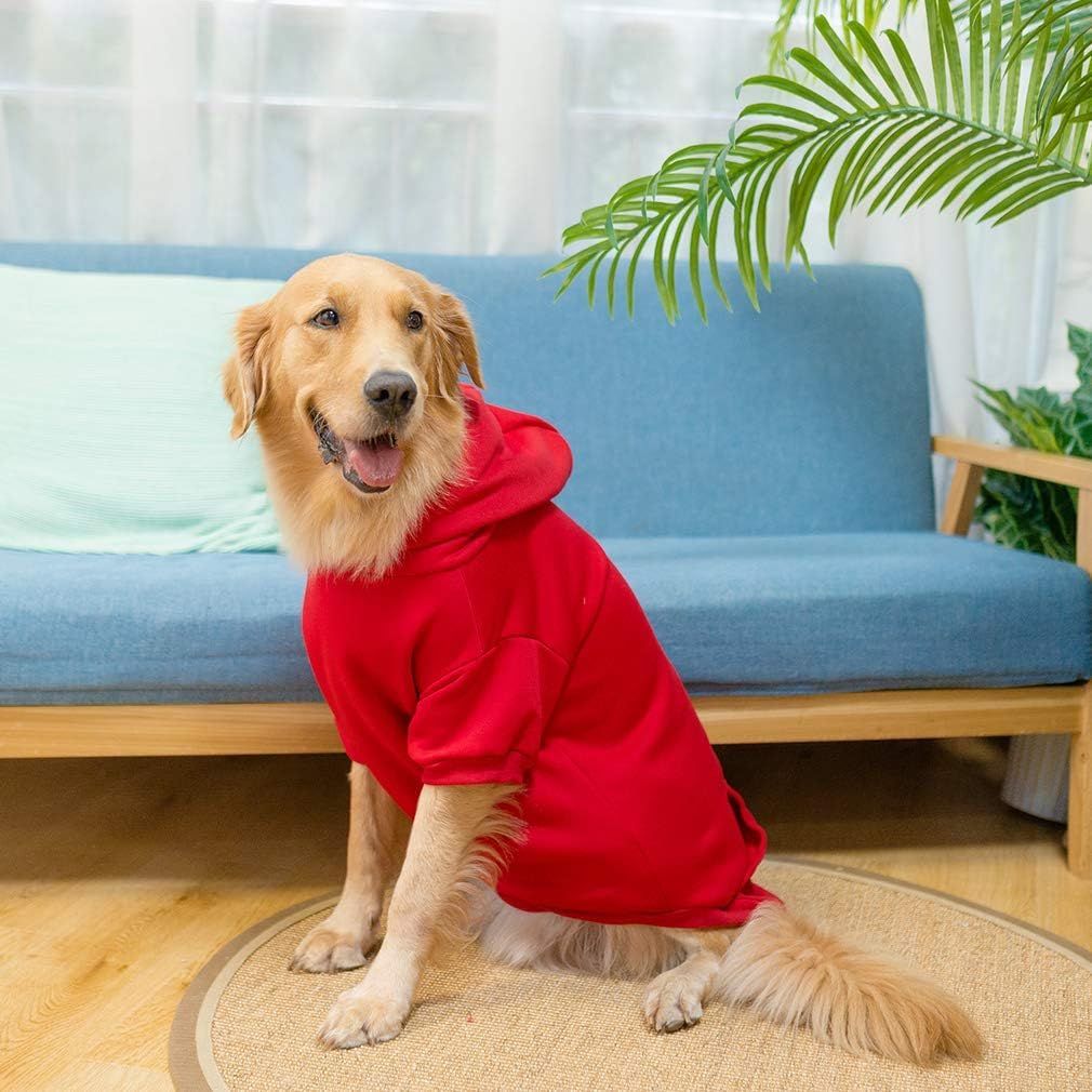 Basic Dog Hoodie Soft and Warm Dog Hoodie Sweater with Leash