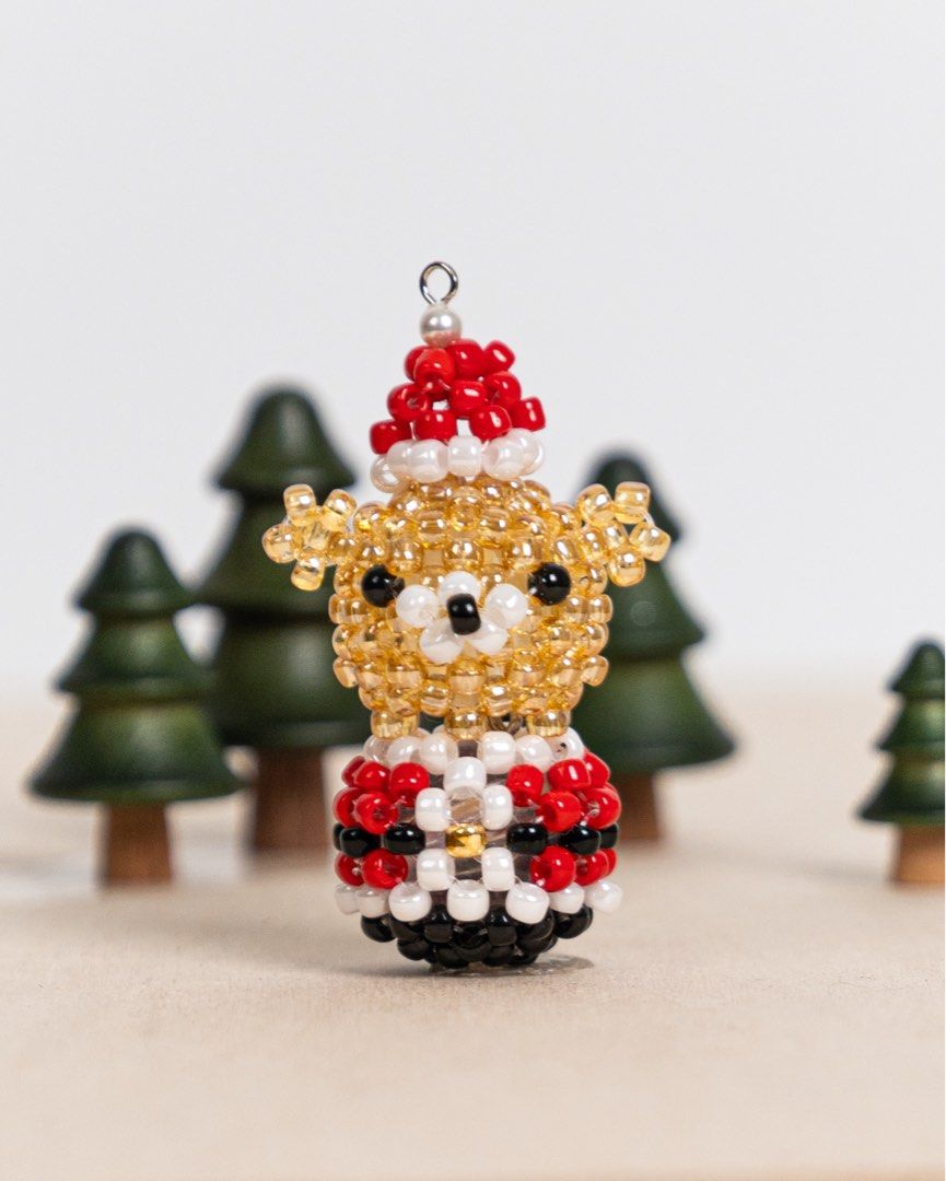 Beaded Christmas Charms Hobbies Toys Stationery Craft