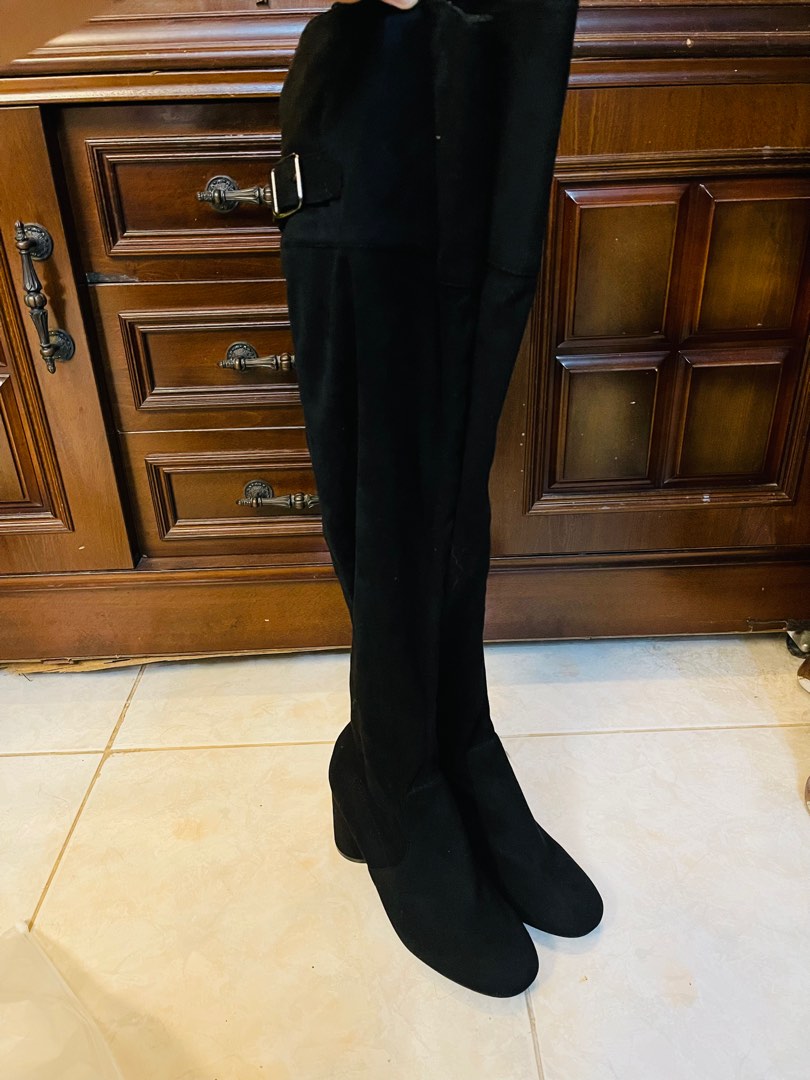 Bershka knee high boots discount