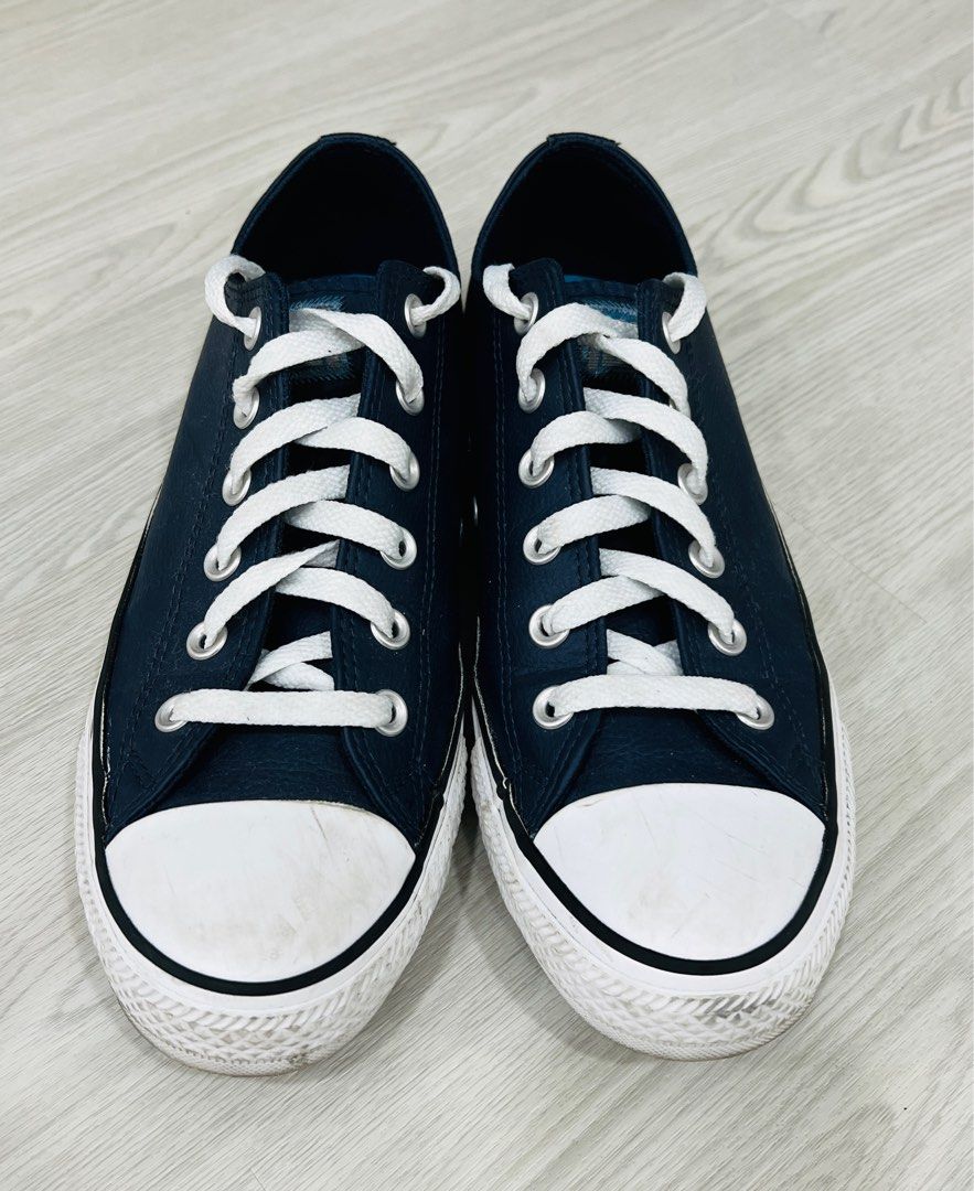 Blue PU leather Converse All Star Women s Fashion Footwear