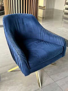 Blue Swivel Couch