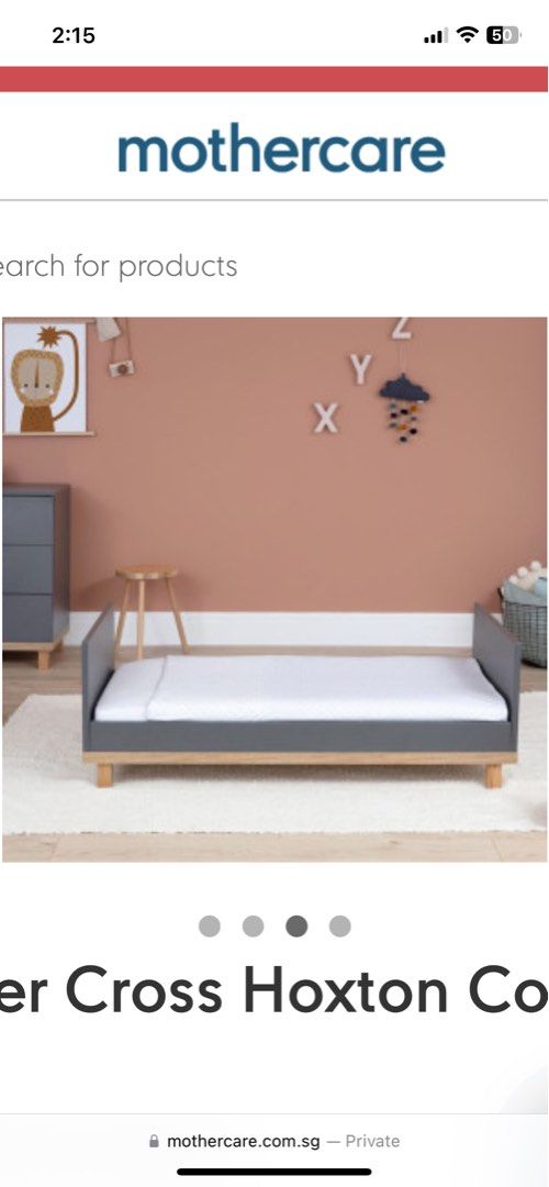 BNIB Silver Cross Hoxton Cot Bed from Mothercare Babies Kids