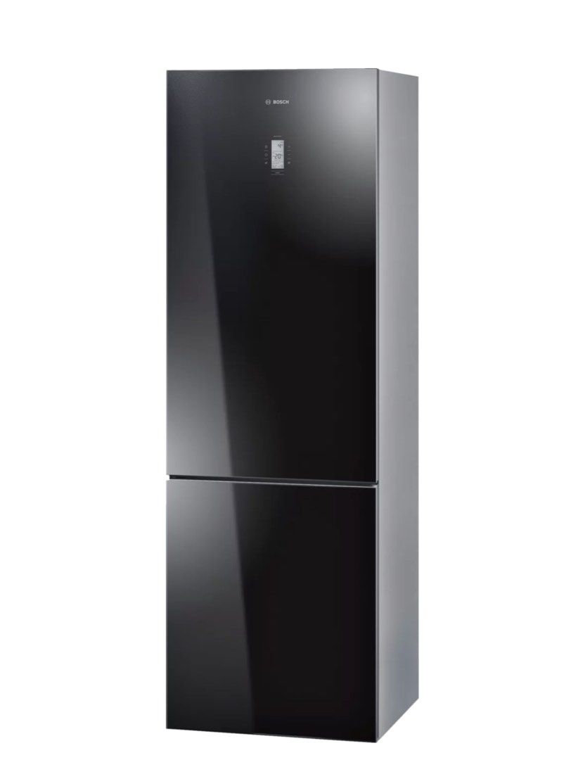 Bosch black hotsell glass fridge