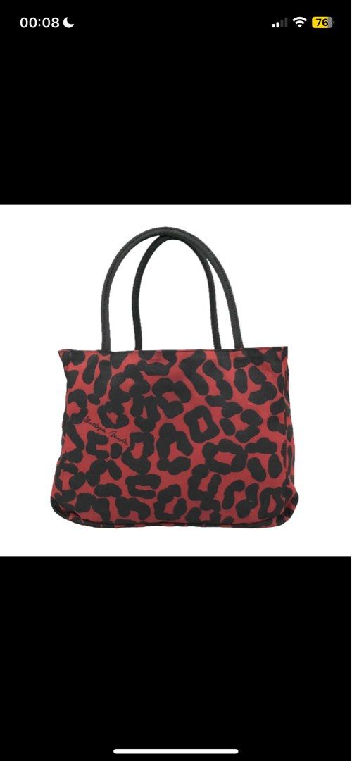 Red leopard deals print bag