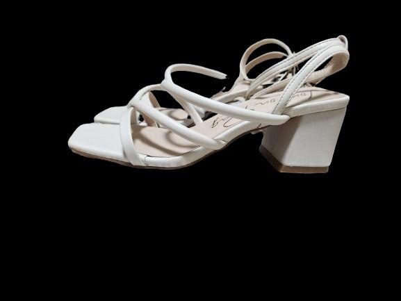 White mid heel on sale sandal