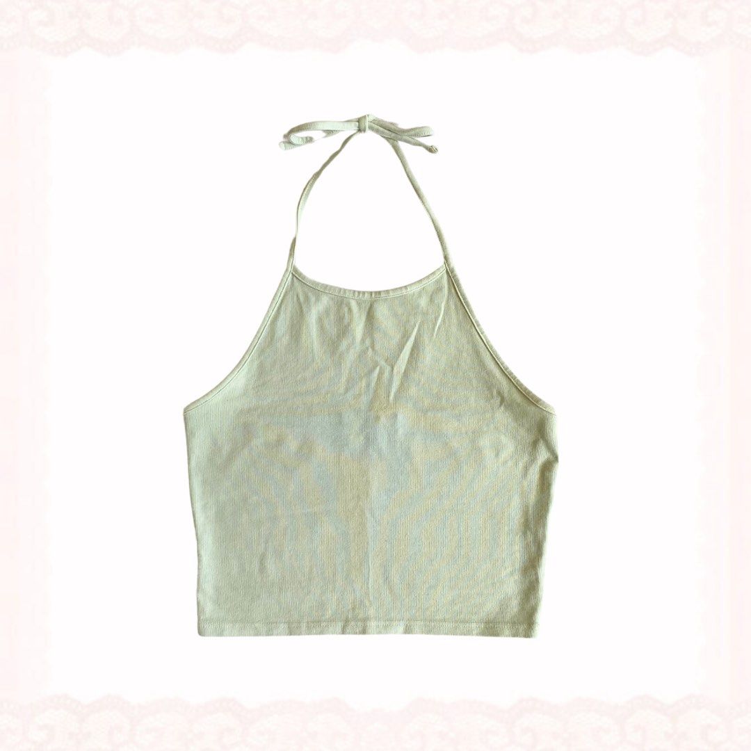BRANDY MELVILLE Laura halter top, Women's Fashion, Tops, Others Tops on  Carousell