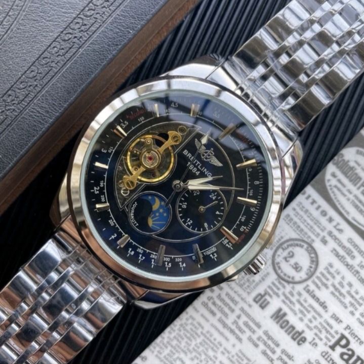 BREITLING WATCH STEEL BLACK (Category: Luxury Watches) located in Taguig. Submitted by almamejia86577 (Listing ID 1271037183, Image 1). Description: BREITLING WRISTWATCH STEEL BLACK AUTOMATIC MECHANICAL ANALOG WATERPROOF DEPTH 30m PRE ORDER 10D ETA UPON DP OF P2000 TO PROCESS ORDER. REMAINING BALANCE TO BE PAID UPON PICK UP OF ITEM. SF C/O BUYER.