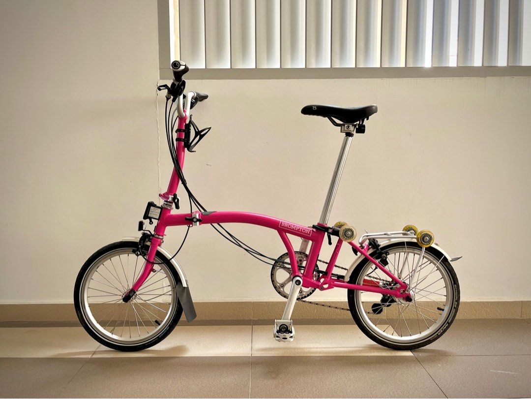 Brompton M6R Hot Pink Sports Equipment Bicycles Parts Bicycles on Carousell