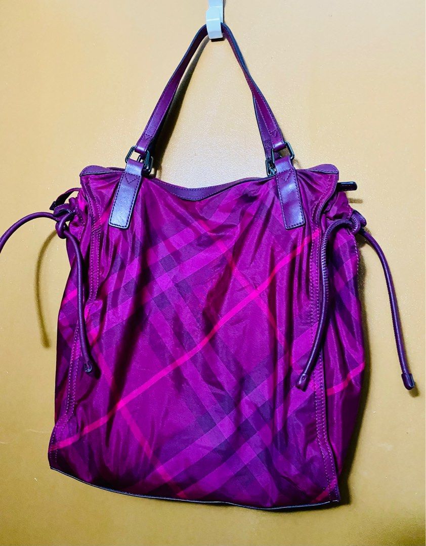 SALE Burberry authentic tote nylon bag Women s Fashion Bags
