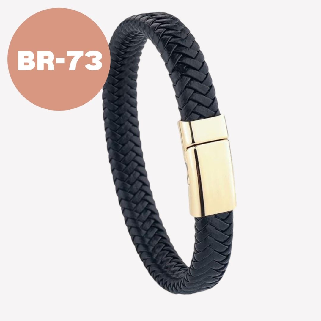 BUY 2 ANY ITEMS FREE DELIVERY MAILING Black Braided Leather