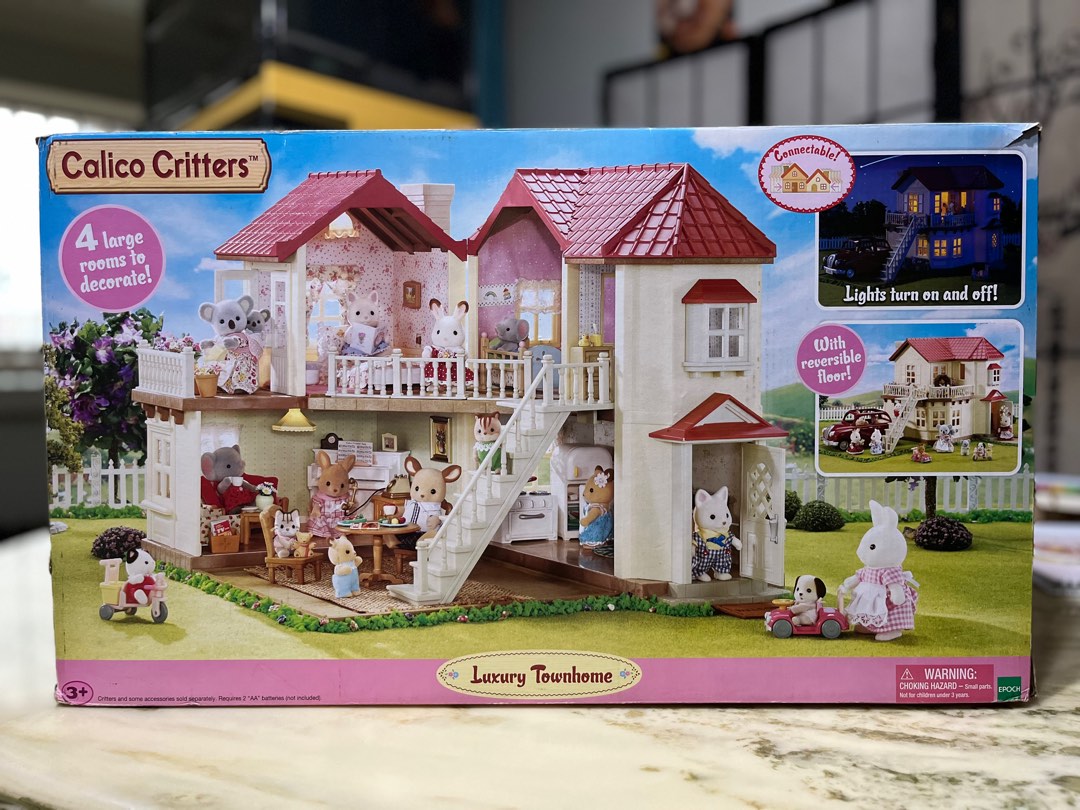 Calico critters luxury on sale townhome gift set