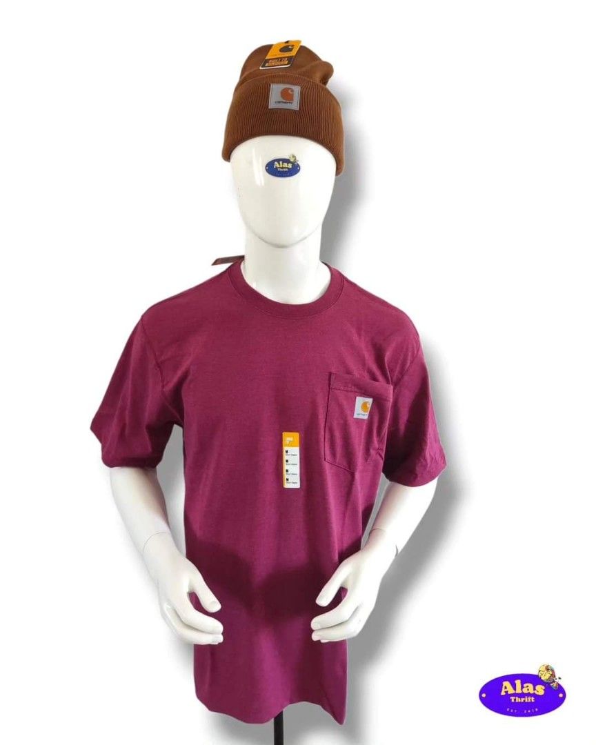 Carhartt K87 Pocket Tee Beet Red