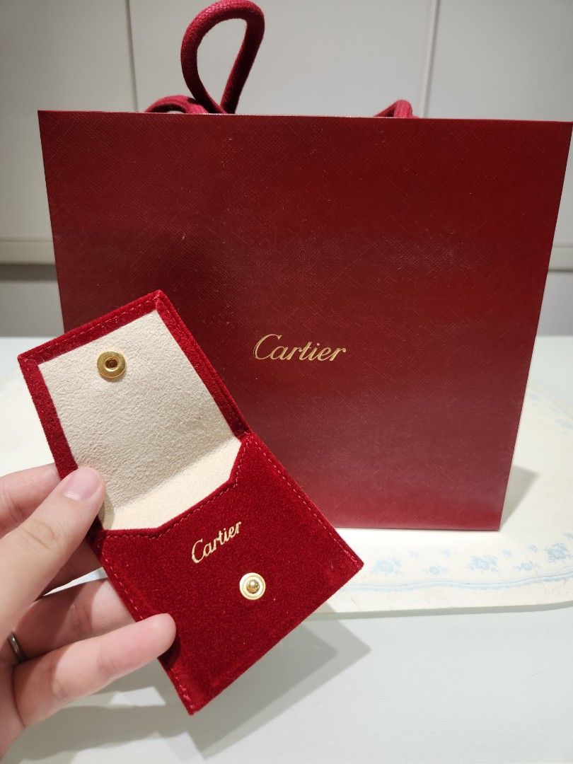 Cartier Paper bag with Ring cloth pouch