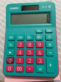 CASIO MX-12B Pink Mint Calculator