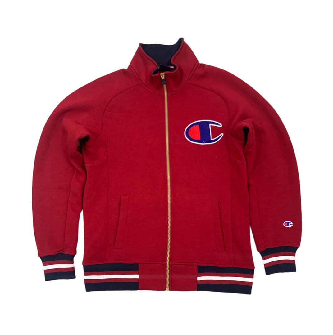 Champion sweater red jacket discount