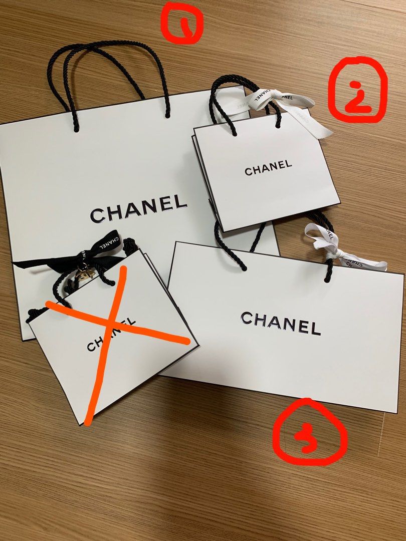 Chanel paper bag clearance