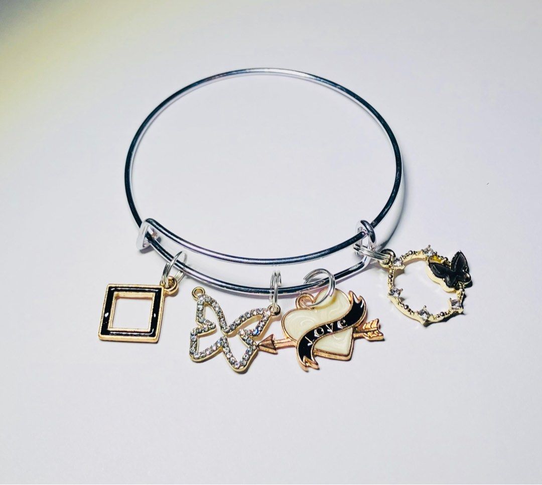 Alex and ani new arrivals butterfly charm bangle