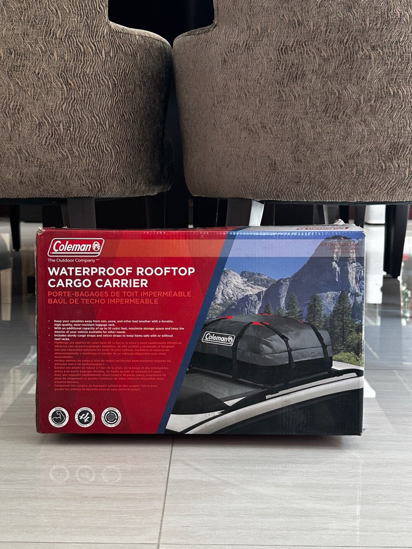 Coleman Waterproof Rooftop Cargo Carroer, Looking For on Carousell