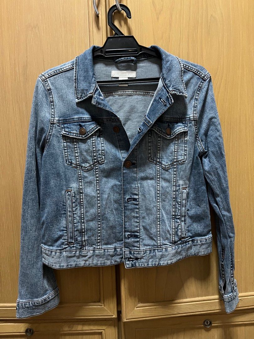 H&m cropped hot sale denim jacket