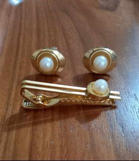 Cuff Links and Tie Clip Set Japan Accessories