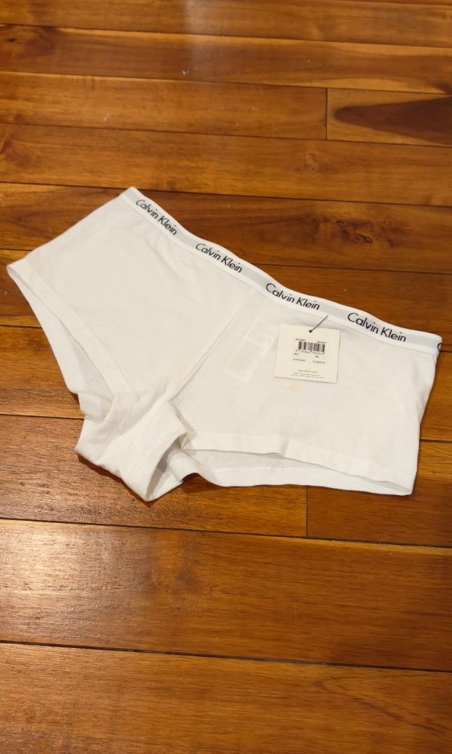Cute white cotton Calvin Klein Boyshorts Underwear Panties